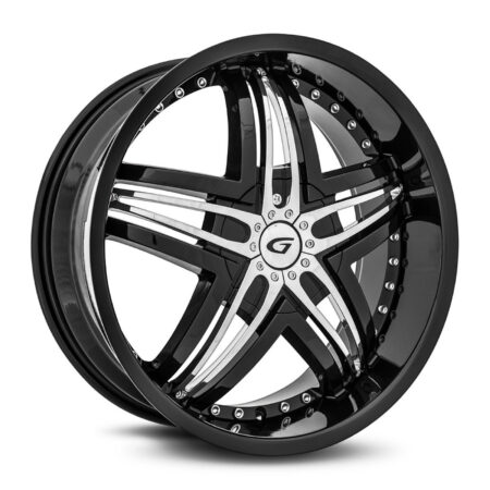 Diablo Wheels G1-228BLNK3873B – Gianna Blitz 22×8.5 Gloss Black