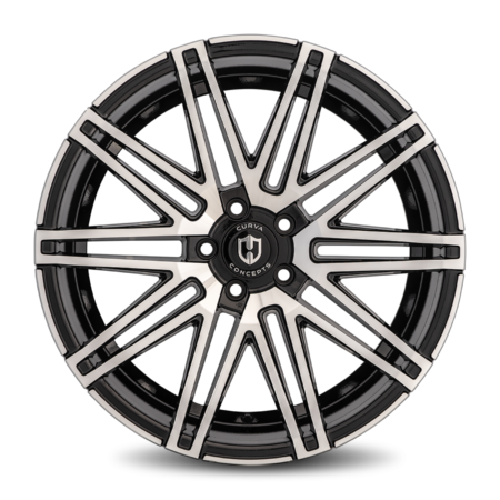 Curva Concepts C48-20105BLNK4073BMF – C48 20×10.5 Blank 40 73.1 Gloss Black Machine Face