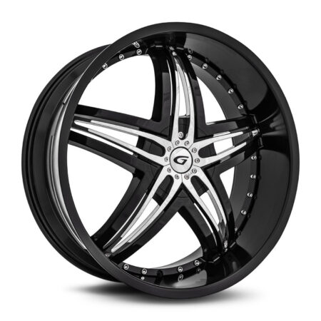 Diablo Wheels G1-241BLNK1273B – Gianna Blitz 24×10 Gloss Black