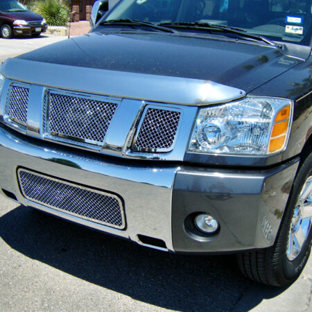 APS GR14GGH69S – Polished Wire Mesh Main Upper & Lower Bumper Grille