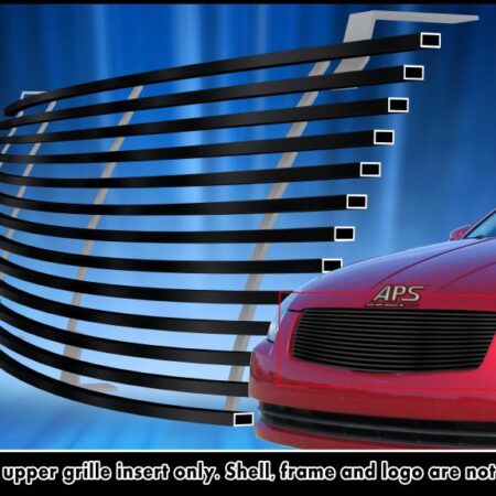 APS GR14HED08J – Main Upper Black Stainless Steel Horizontal Billet Grille