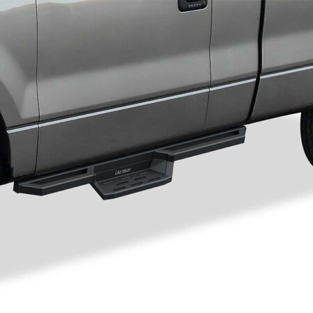 APS IA06NJD2B – Square Tube Drop Style Door-to-Door Black Nerf Bars – Pair