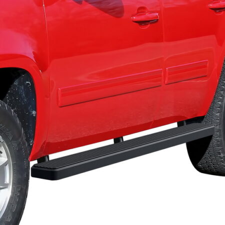 APS IB03EAC1B – 5-Inch Door-to-Door Black iStep Side Steps – Pair