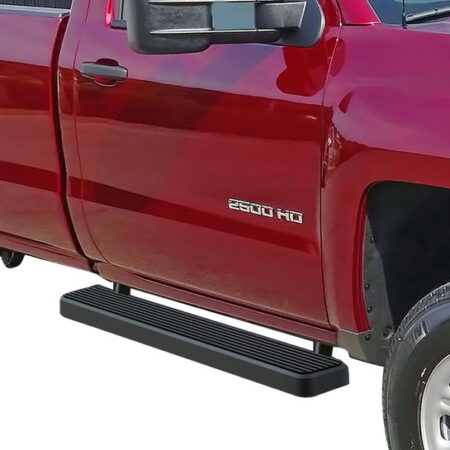 APS IB03EAI6B – 5-Inch Door-to-Door Black iStep Side Steps – Pair