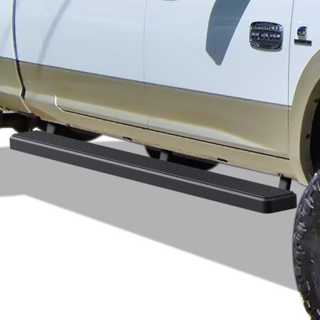APS IB04EBJ9H – 5-Inch Door-to-Door Black iStep Side Steps – Pair