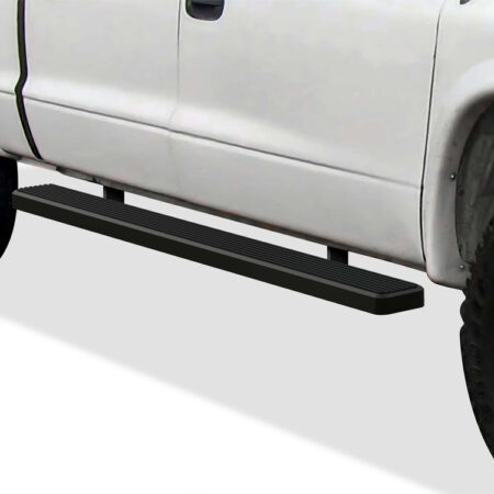 APS IB04FAD9B – 6-Inch Door-to-Door Black iStep Side Steps – Pair