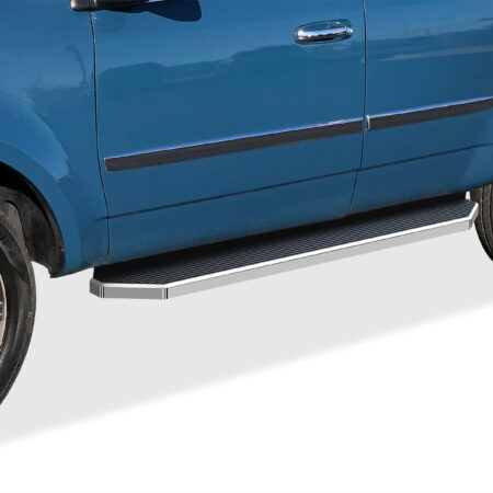 APS IB04RIA2Y – H-Style Door-to-Door Polished Running Boards – Pair