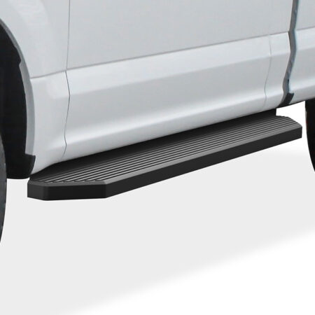 APS IB06RAH9H – H-Style Door-to-Door Black Running Boards – Pair