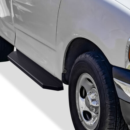 APS IB06RBA1H – H-Style Door-to-Door Black Running Boards – Pair