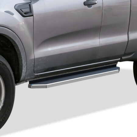 APS IB06RCA3Y – H-Style Door-to-Door Polished Running Boards – Pair