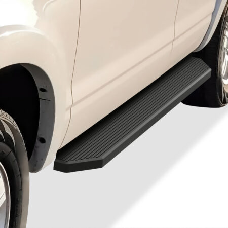 APS IB06RIB3H – H-Style Door-to-Door Black Running Boards – Pair