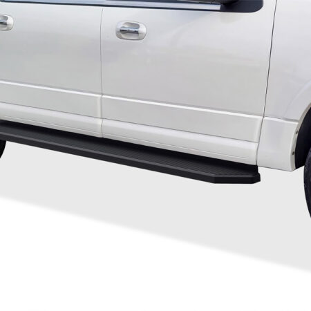 APS IB06RIB5H – H-Style Door-to-Door Black Running Boards – Pair