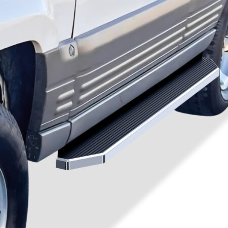 APS IB10RIF2Y – H-Style Door-to-Door Polished Running Boards – Pair