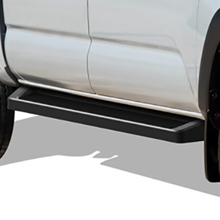 APS IB20RJE8B – 6-Inch Door-to-Door Black Running Boards – Pair