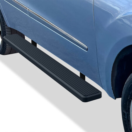 APS IB26FAA2B – 6-Inch Door-to-Door Black iStep Side Steps – Pair