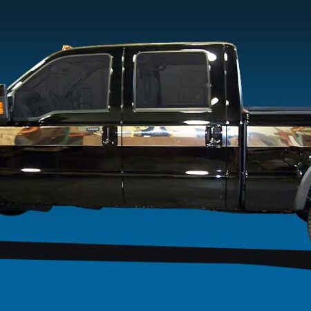 QAA AT48323 – Stainless Steel Side Accent Trim 14-Piece – Fits 2008-10 Ford F-250 F-350