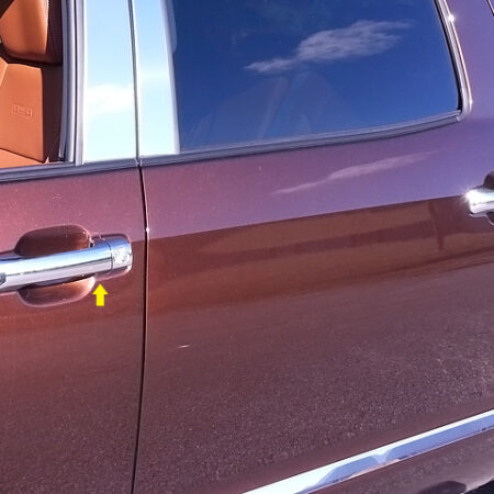 QAA DH27145 – Chrome ABS Door Handle Cover 8-Piece – Fits Toyota Sequoia Tundra