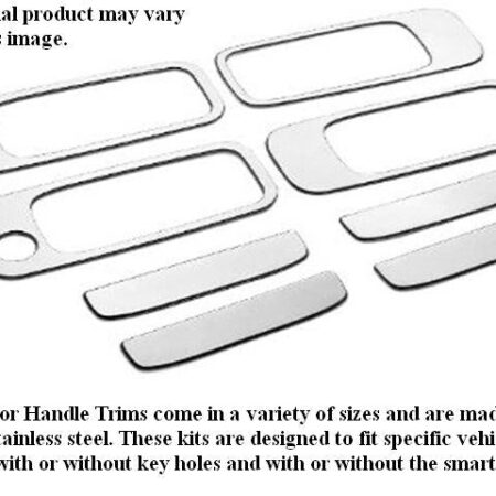 QAA DH38360 – Stainless Door Handle Trim 8-Piece – Fits 1998-2009 Ford Crown Victoria