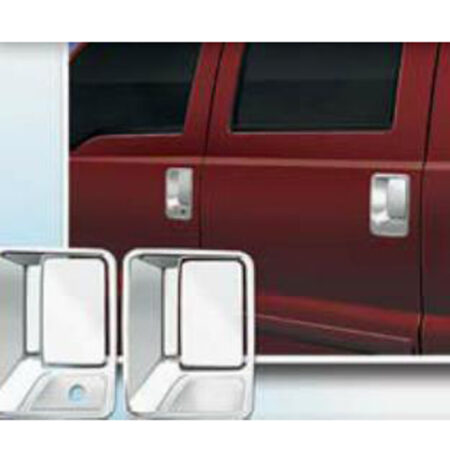 QAA DH39322 – Chrome ABS Door Handle Cover 4-Piece – Fits 1999-2016 Ford Super Duty