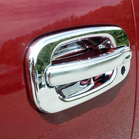 QAA DH40198 – Chrome ABS plastic Door Handle Cover 8-Piece – Fits Cadillac Chevy GMC