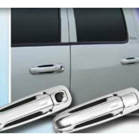 QAA DH42931 – Chrome ABS plastic Door Handle Cover 4-Piece – Fits 2002-2008 Dodge Ram