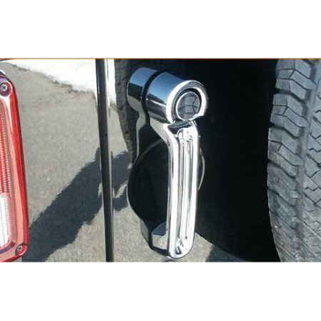 QAA DH47082 – Chrome ABS Tailgate Handle Cover 2-Piece – Fits Jeep Wrangler JK