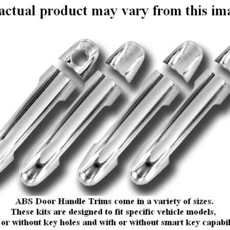 QAA DH53361 – Chrome ABS plastic Door Handle Cover 8-Piece – Fits Ford Focus Escape