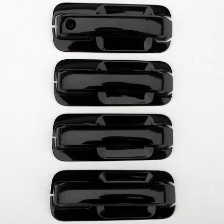 QAA DH55310B – Gloss Black ABS Door Handle Cover 12-Piece – Fits Ford F-150 F-250 F-350