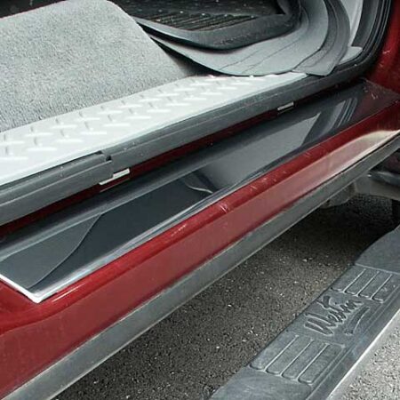 QAA DS44302 – Stainless Steel Door Sill Trim 4-Piece – Fits 2004-2008 Ford F-150