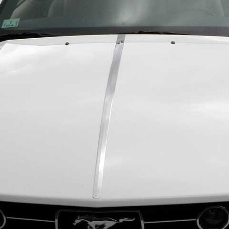 QAA HT45351 – Stainless Steel Hood Trim 1-Piece – Fits 2005-2009 Ford Mustang