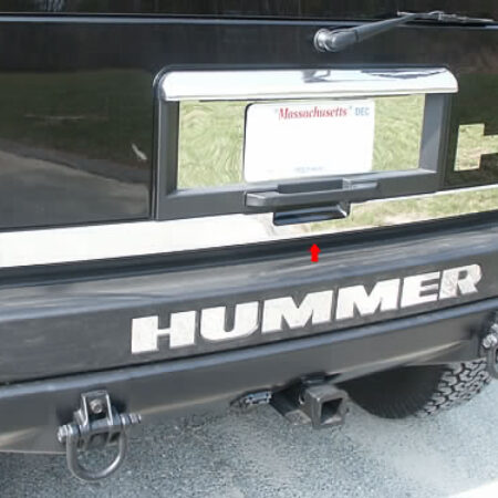 QAA HV43010 – Stainless Steel Tailgate Accent 1-Piece – Fits 2003-2009 Hummer H2