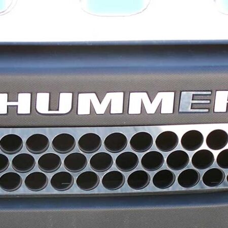 QAA HV46307 – Stainless Steel Graphic/Logo/emblem 6-Piece – Fits 2006-2009 Hummer H3