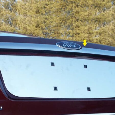 QAA LB46390 – Stainless Steel Rear License Trim 1-Piece – Fits 2006-2009 Ford Fusion