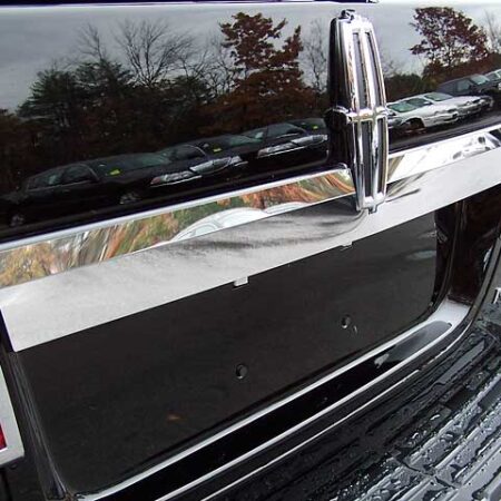 QAA LB47655 – Stainless Rear License Trim 1-Piece – Fits 2007-2014 Lincoln Navigator