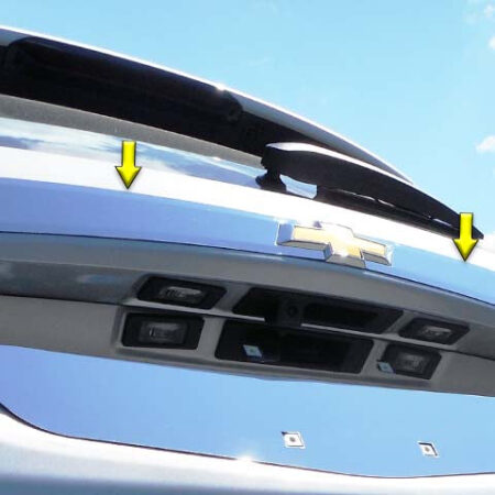 QAA LB58160 – Stainless Steel Rear License Trim 2-Piece – Fits 2018-2023 Chevy Equinox