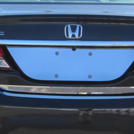 QAA LP12214 – Stainless License Plate Bezel 1-Piece – Fits 2012-2015 Honda Civic