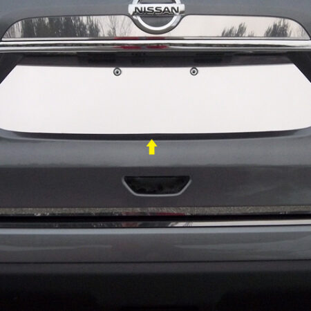 QAA LP14535 – Stainless License Plate Bezel 1-Piece – Fits 2014-2020 Nissan Rogue