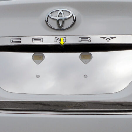 QAA LP18130 – Stainless License Plate Bezel 1-Piece – Fits 2018-2023 Toyota Camry