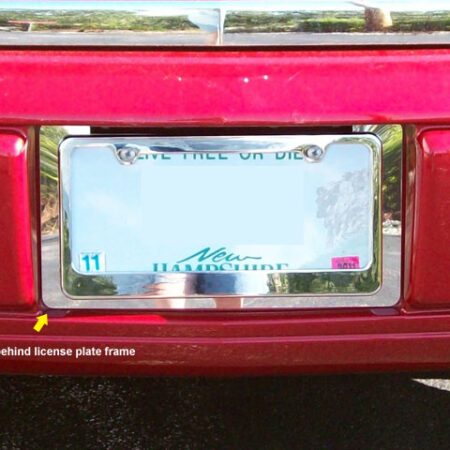 QAA LP46245 – Stainless License Plate Bezel 1-Piece – Fits 2006-2011 Cadillac DTS