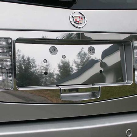 QAA LPS44260 – Stainless License Plate Surround 3-Piece – Fits 2004-2009 Cadillac SRX