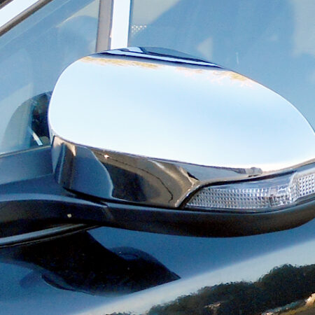 QAA MC14112 – Chrome ABS Mirror Cover 2-Piece – Fits 2012-2020 Toyota