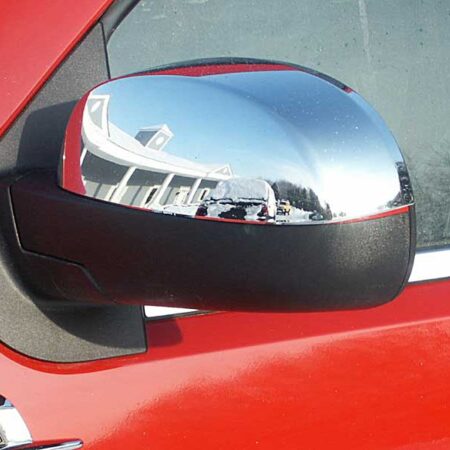 QAA MC47195 – Chrome ABS plastic Mirror Cover 2-Piece – Fits Cadillac Chevrolet GMC