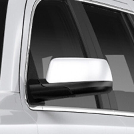 QAA MC55196 – Chrome ABS plastic Mirror Cover 2-Piece – Fits Chevrolet GMC