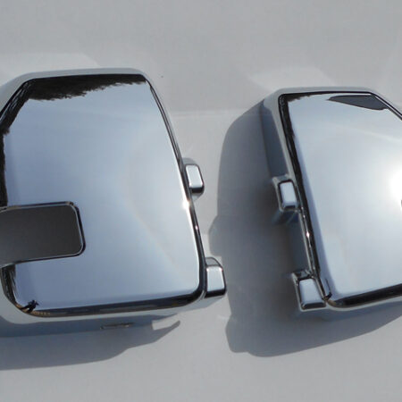 QAA MC57322 – Chrome ABS plastic Mirror Cover 2-Piece – Fits Ford F-150 F-250 F-350