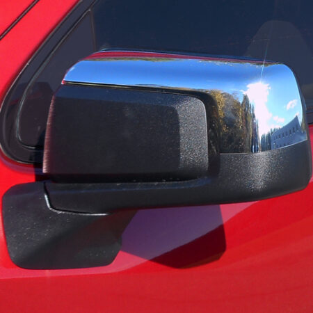 QAA MC59170 – Chrome ABS Mirror Cover 2-Piece – Fits Chevrolet Silverado GMC Sierra