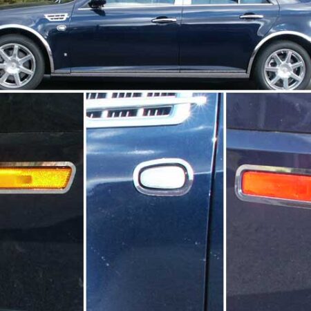 QAA ML45236 – Stainless Steel Marker Light Trim 6-Piece – Fits 2005-2008 Cadillac STS