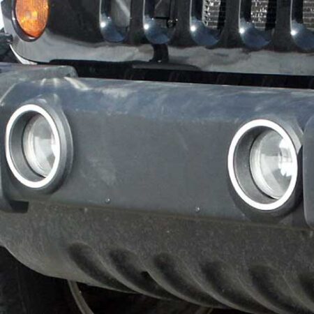 QAA ML47085 – Stainless Steel Marker Light Trim 2-Piece – Fits Jeep Wrangler JK