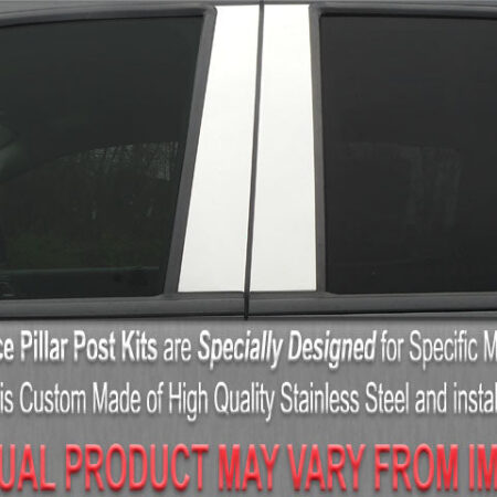 QAA PP39321 – Stainless Steel Pillar Trim 4-Piece – Fits 1999-2016 Ford Super Duty