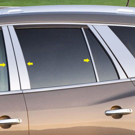 QAA PP48531 – Stainless Steel Pillar Trim 6-Piece – Fits 2008-2017 Buick Enclave