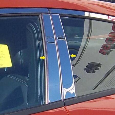 QAA PP51910 – Stainless Steel Pillar Trim 4-Piece – Fits 2011-2023 Dodge Charger